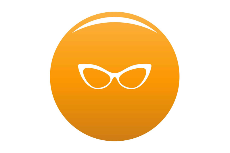 spectacles-without-diopters-icon-vector-orange
