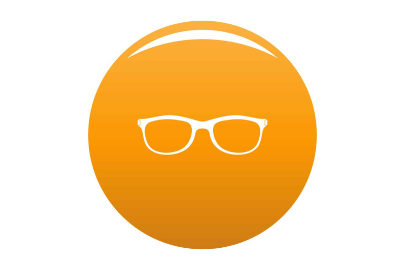spectacles-with-diopters-icon-vector-orange