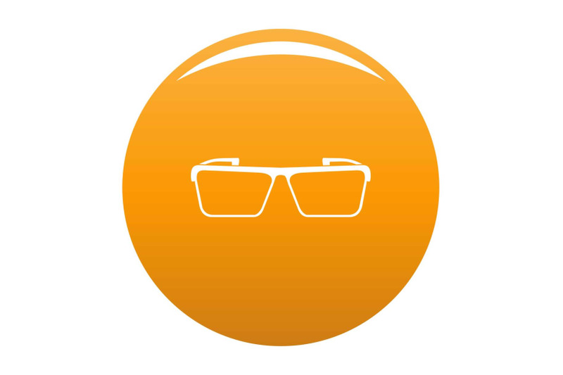 square-lens-icon-vector-orange