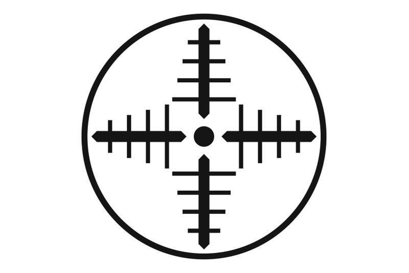 military-aim-target-icon-simple-style