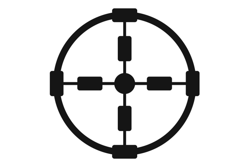 police-aim-radar-icon-simple-style