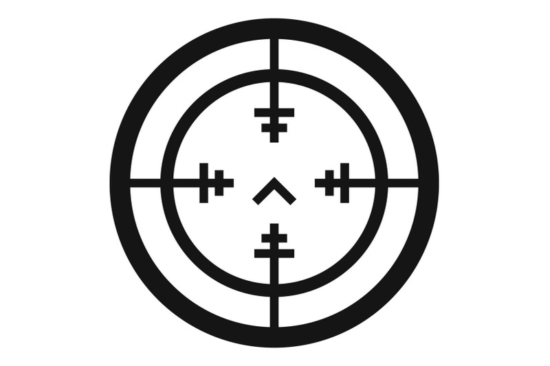 sniper-gun-aim-icon-simple-style