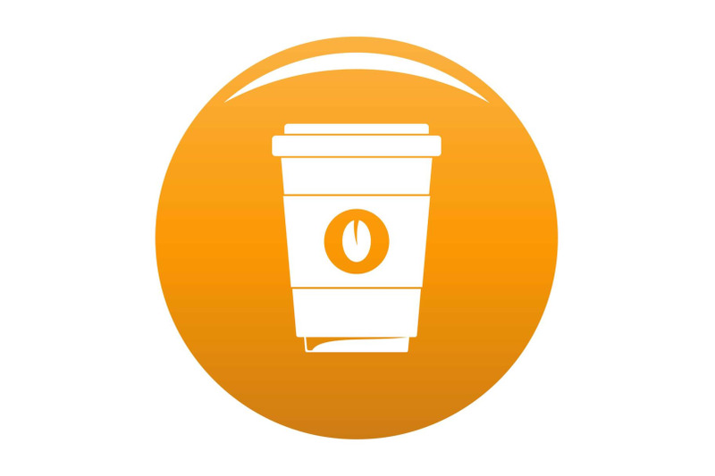 coffee-plastic-cup-icon-vector-orange