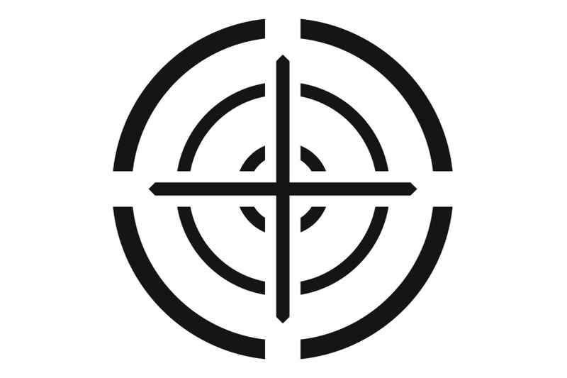 svd-gun-aim-icon-simple-style