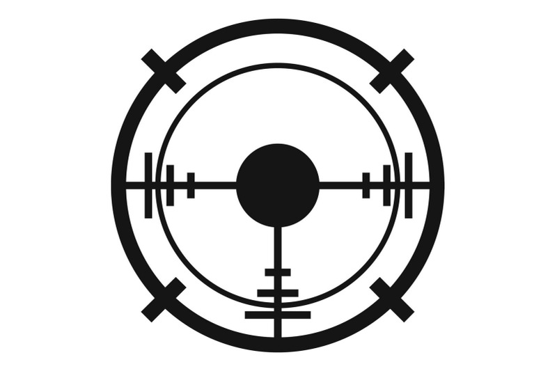 sniper-elite-aim-icon-simple-style
