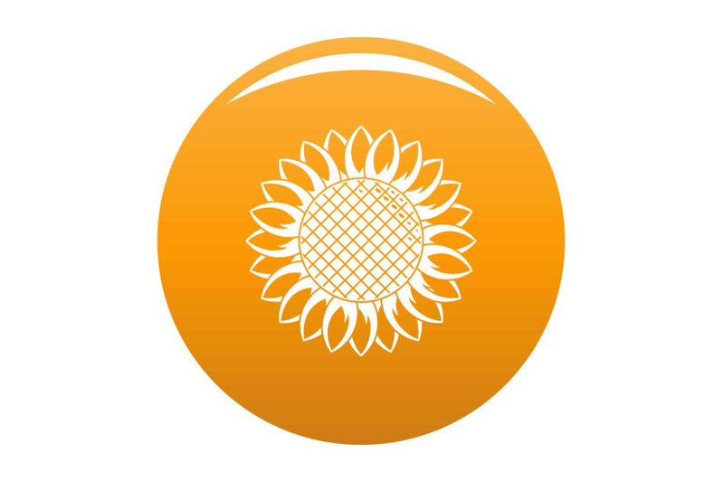 round-sunflower-icon-vector-orange