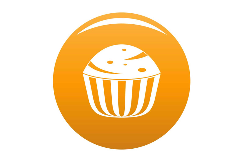 cup-cake-icon-vector-orange