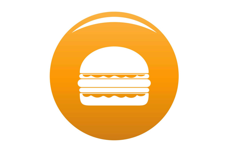 burger-icon-vector-orange