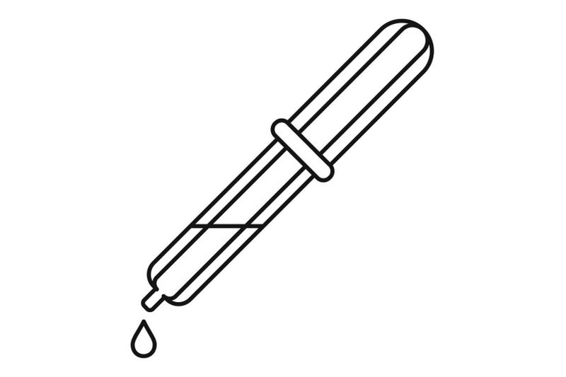 pipette-drop-icon-outline-style