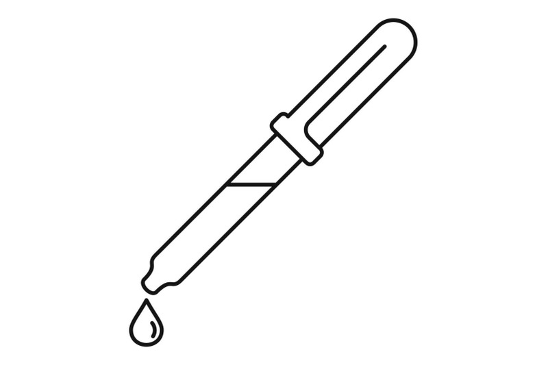 pipette-blood-icon-outline-style