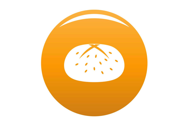 bun-icon-vector-orange