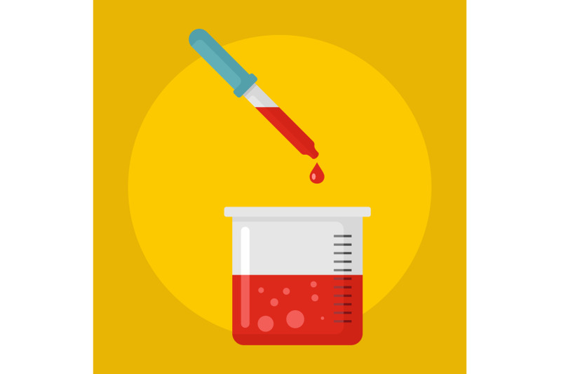 blood-drop-in-pot-icon-flat-style