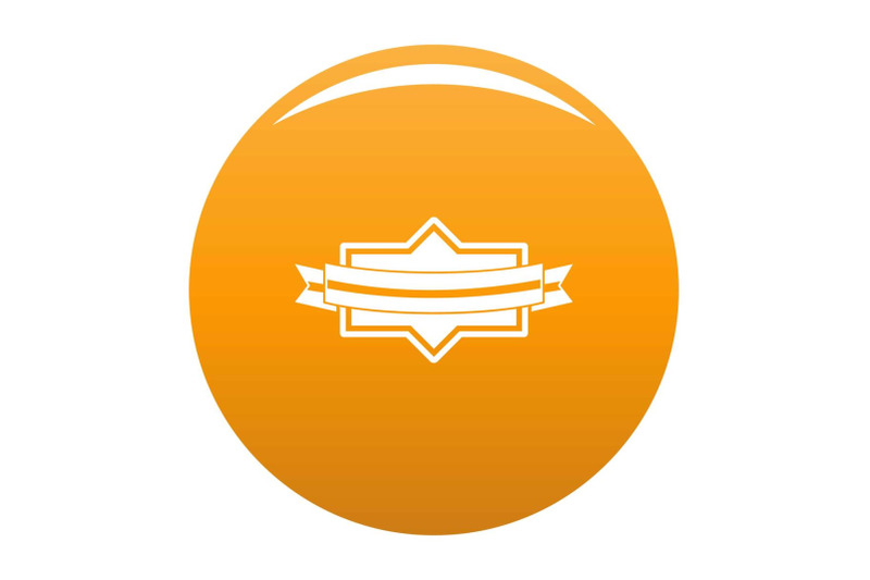 badge-ribbon-icon-vector-orange
