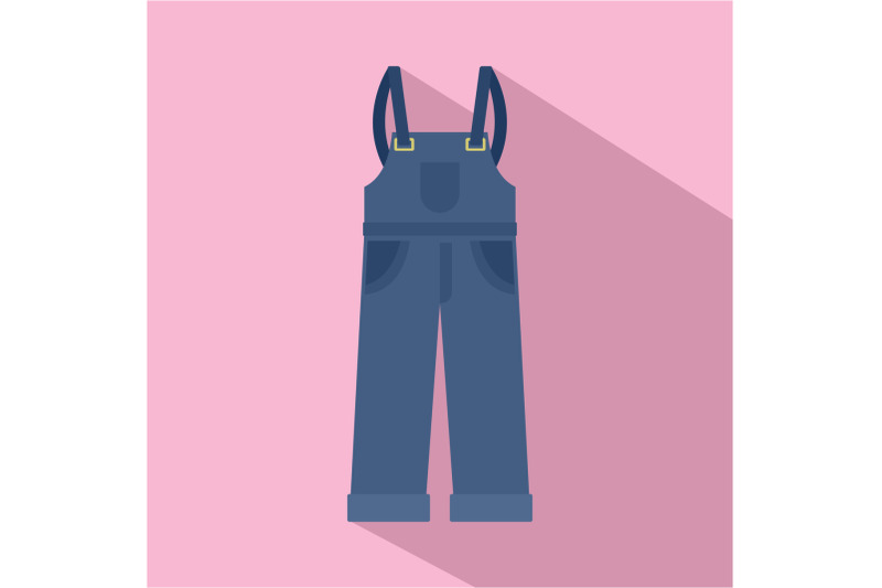worker-pants-icon-flat-style