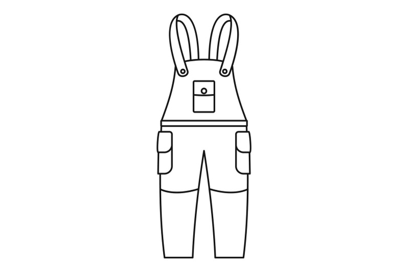 work-trousers-icon-outline-style