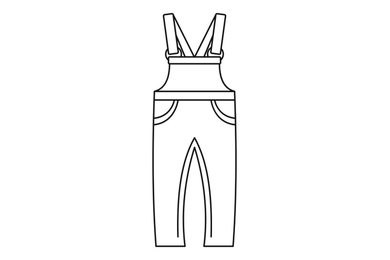 jeans-work-pants-icon-outline-style