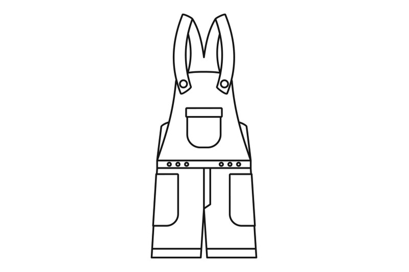 worker-clothes-icon-outline-style