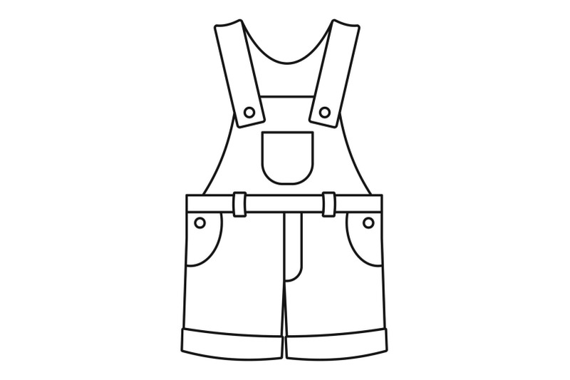 strip-pants-icon-outline-style