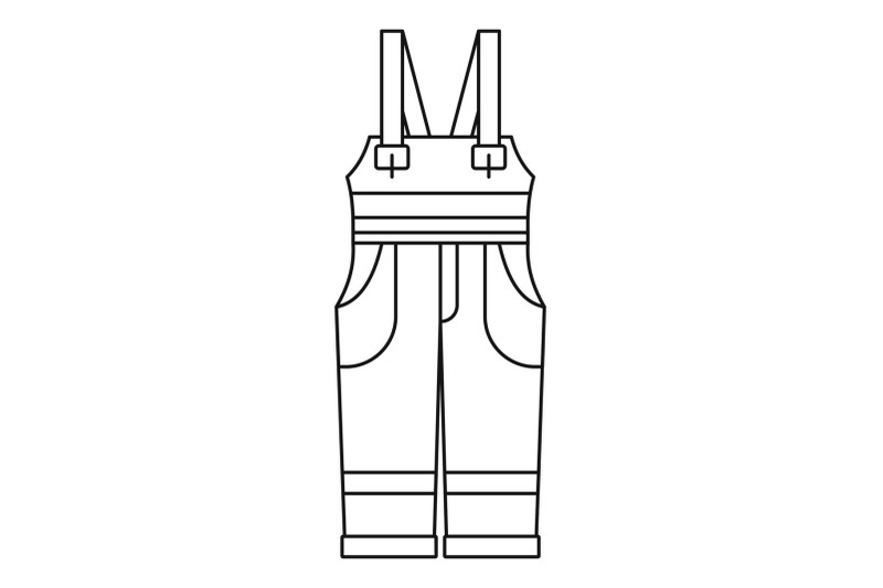 worker-suit-icon-outline-style