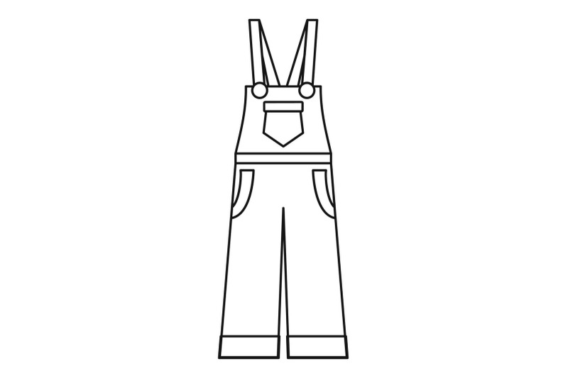 garden-worker-clothes-icon-outline-style