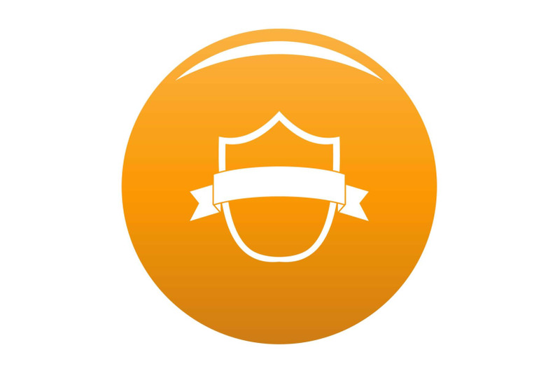 badge-modern-icon-vector-orange