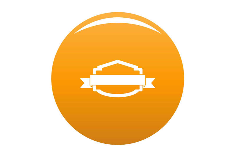 badge-banner-icon-vector-orange