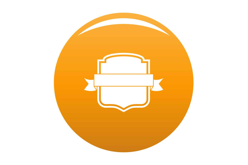 badge-emblem-icon-vector-orange