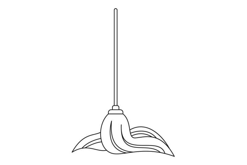 mop-icon-outline-style