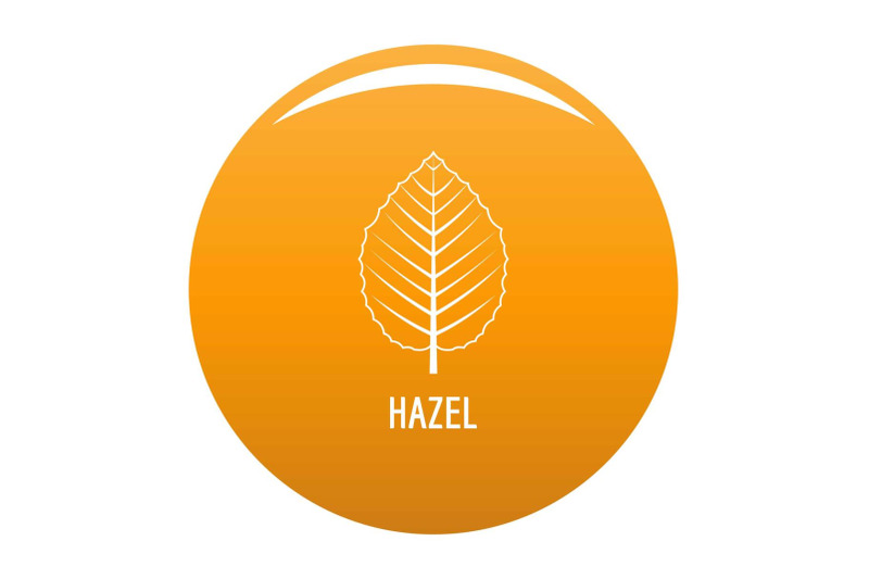 hazel-leaf-icon-vector-orange