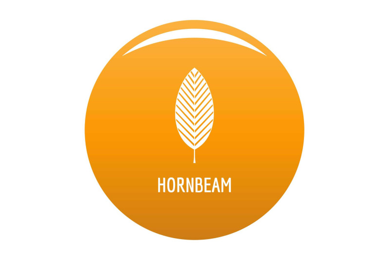 hornbeam-leaf-icon-vector-orange