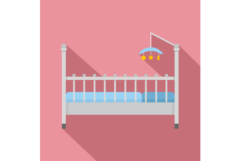 baby-bed-with-toys-icon-flat-style