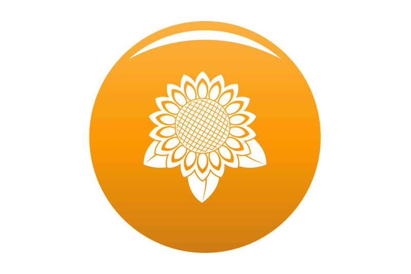 sunflower-leaf-icon-vector-orange