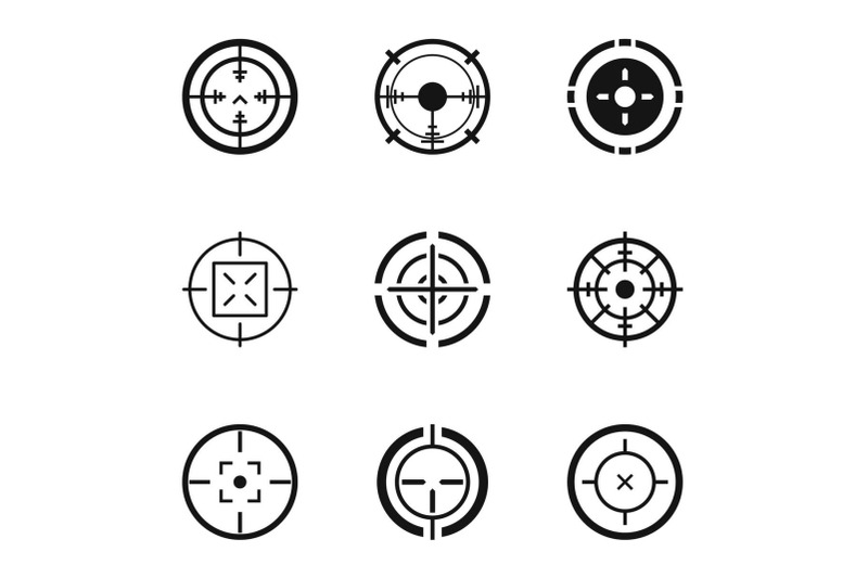 butt-icons-set-simple-style