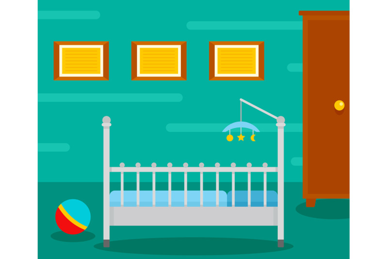 baby-room-interior-background-flat-style