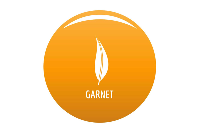 garnet-leaf-icon-vector-orange