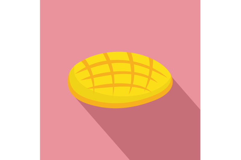 cutted-mango-icon-flat-style