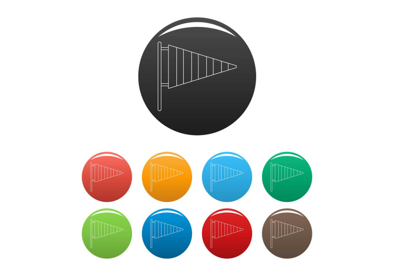 wind-pointing-icons-set-color-vector