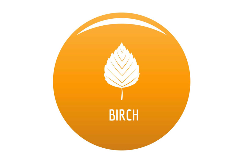 birch-leaf-icon-vector-orange