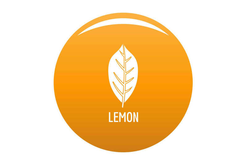 lemon-leaf-icon-vector-orange