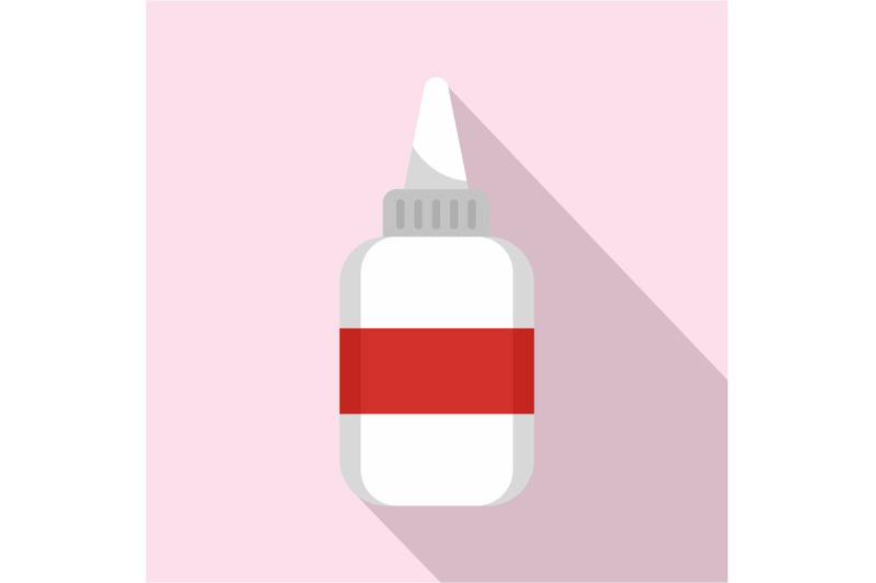 water-glue-bottle-icon-flat-style