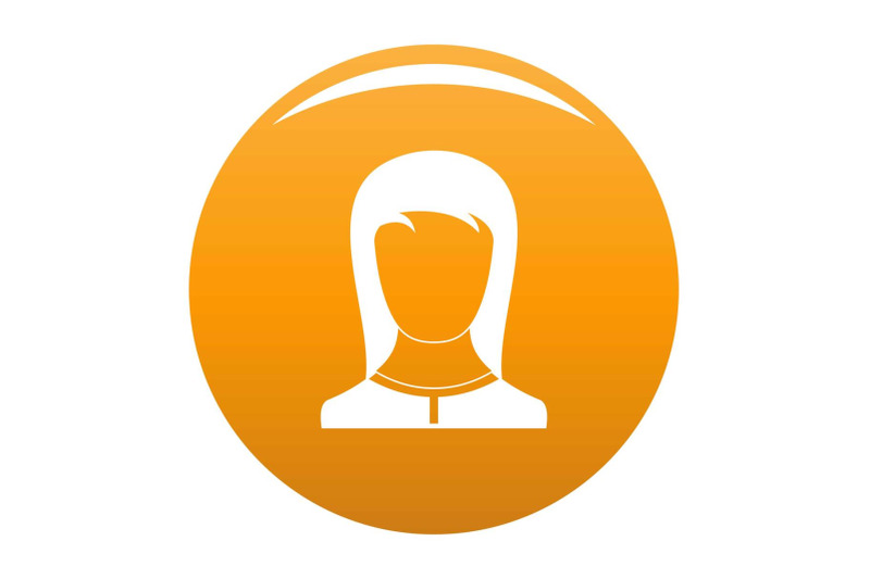 best-female-avatar-icon-vector-orange