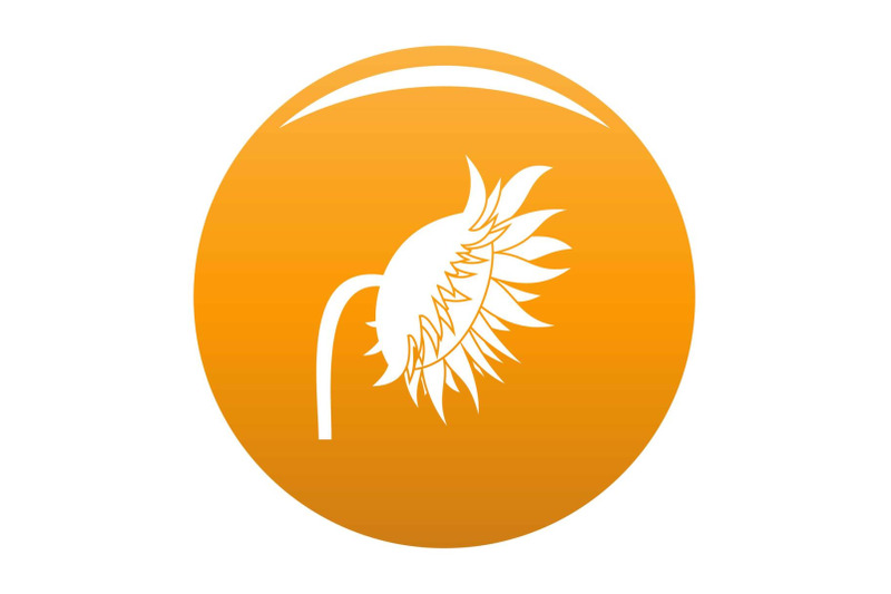 sunflower-icon-vector-orange