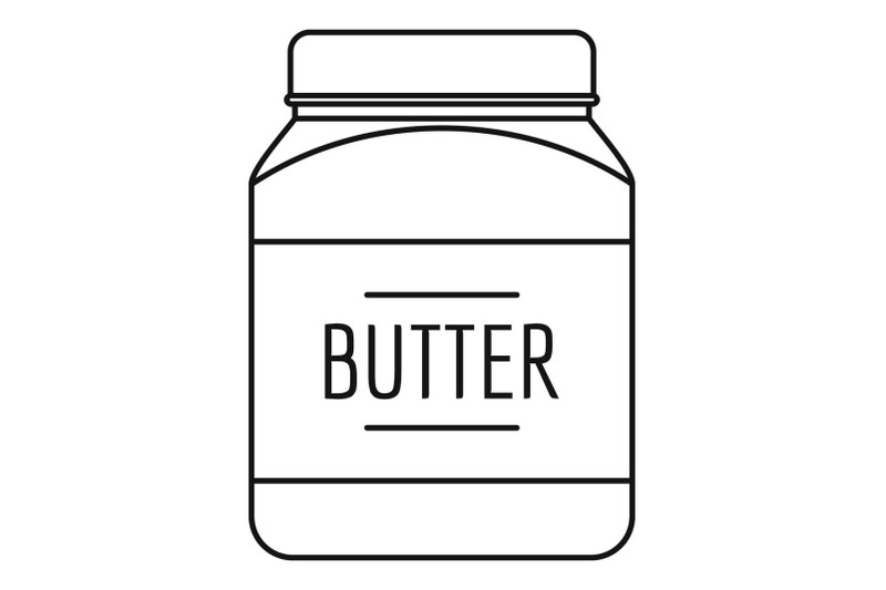 butter-nut-icon-outline-style