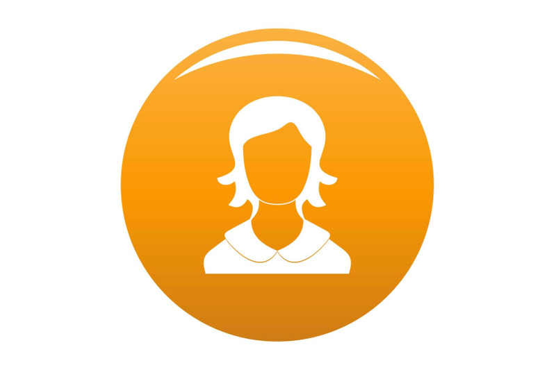 woman-user-icon-vector-orange