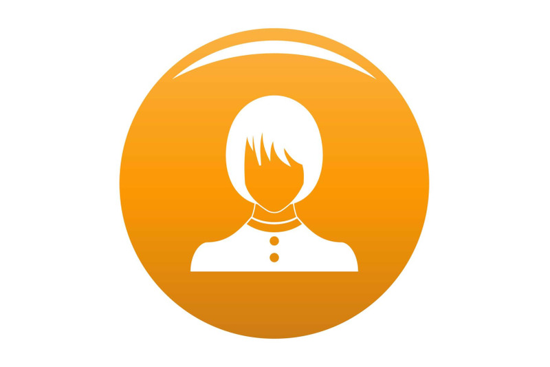 girl-user-icon-vector-orange