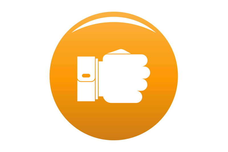 hand-fist-icon-vector-orange