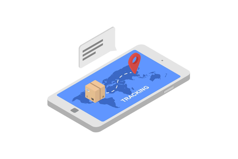 tracking-shipped-box-icon-isometric-style