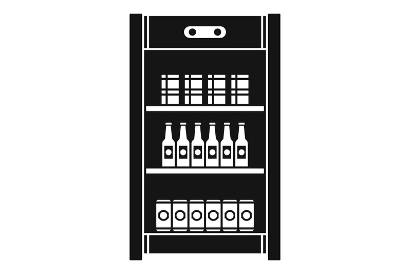 drinks-refrigerator-icon-simple-style