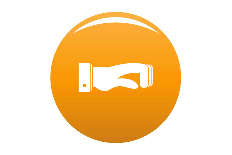 hand-concept-icon-vector-orange