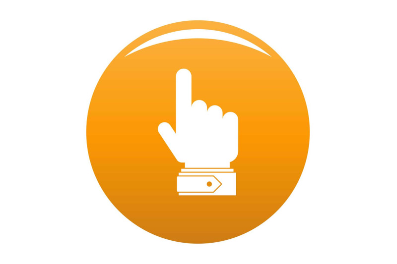 hand-direction-icon-vector-orange